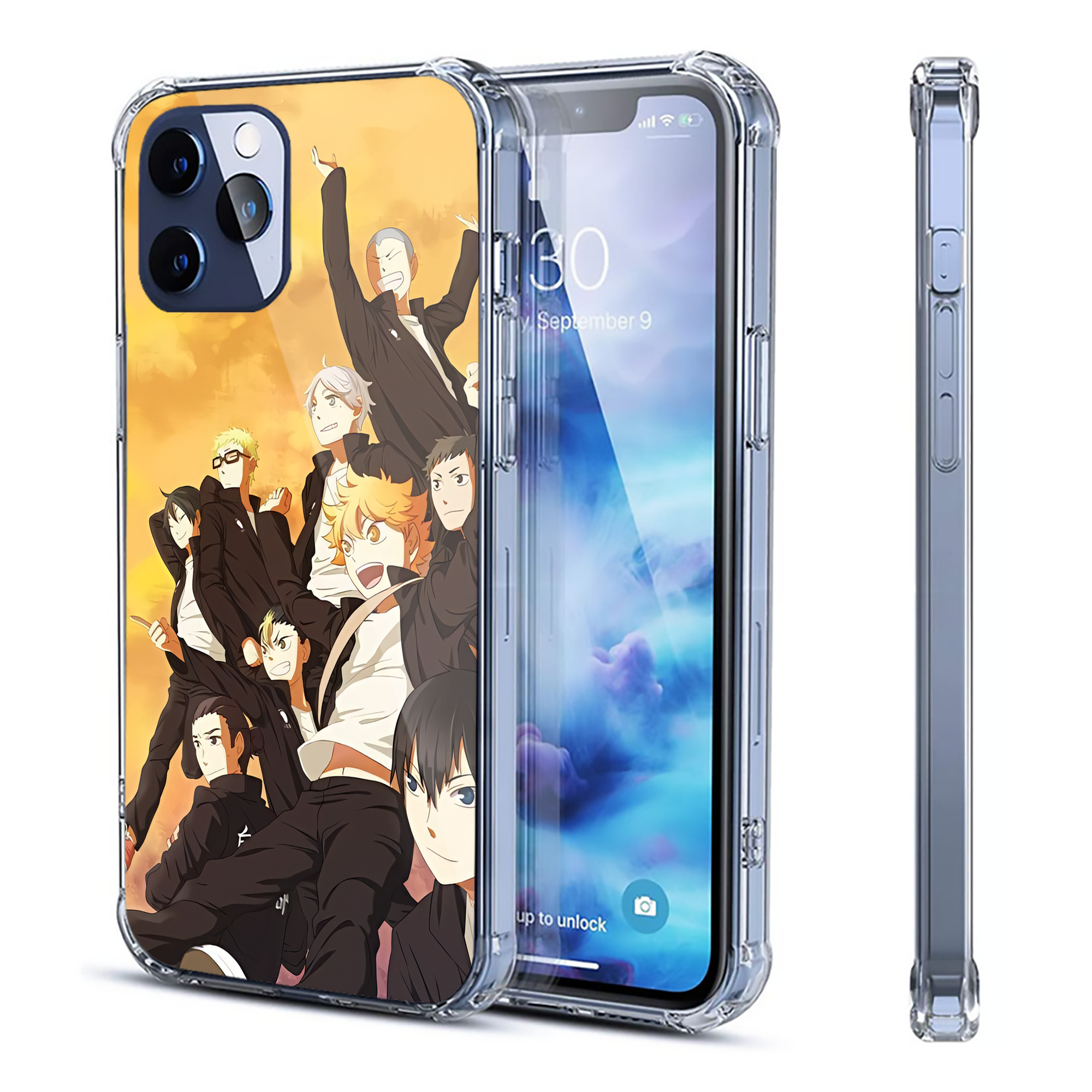（画像用） ハイキュー!! Haikyu!! 【iPhone 12シリーズ対応】透明スマホケース（クリアソフトケース）